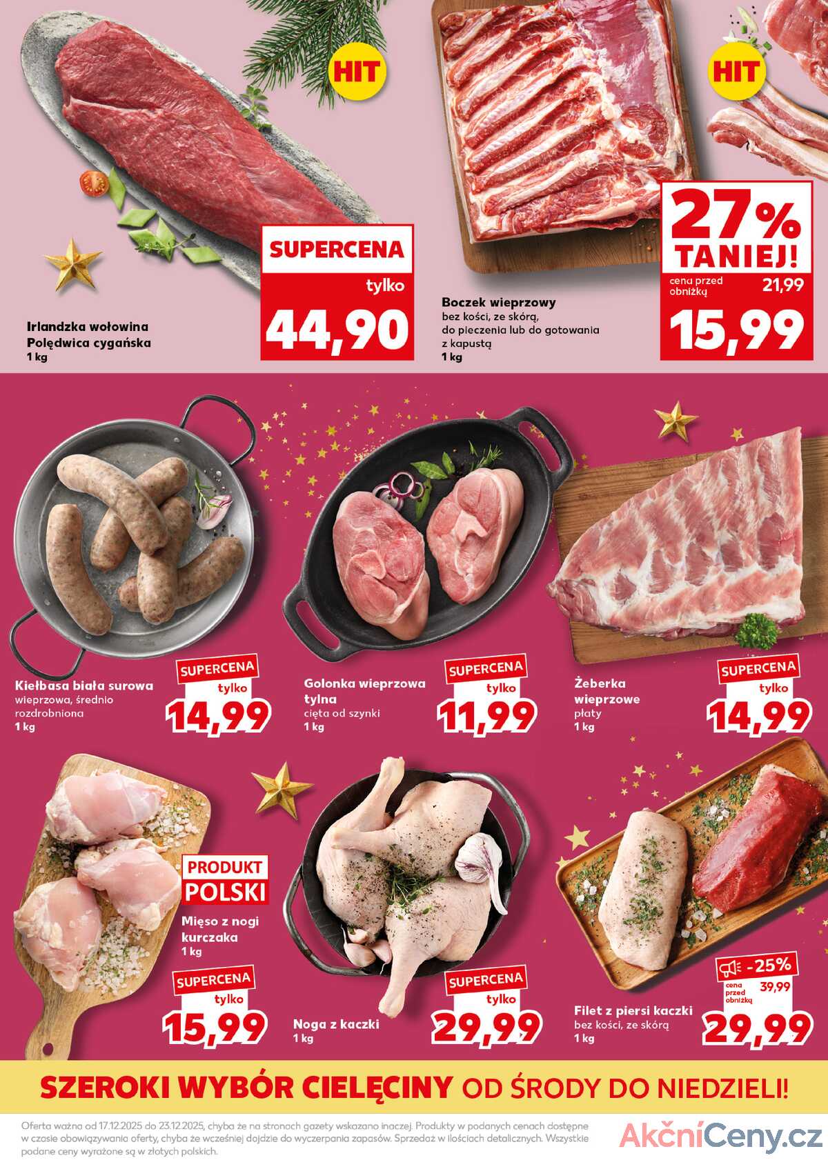 Leták Kaufland Polsko 22.12.-23.12.2025 - Silný start strana 17