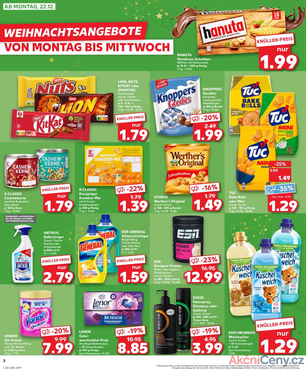 Leták Kaufland Německo 21.12.-24.12.2025 strana 2