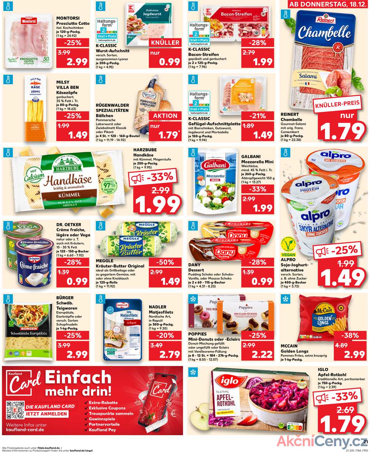 Leták Kaufland Německo 21.12.-24.12.2025 strana 21