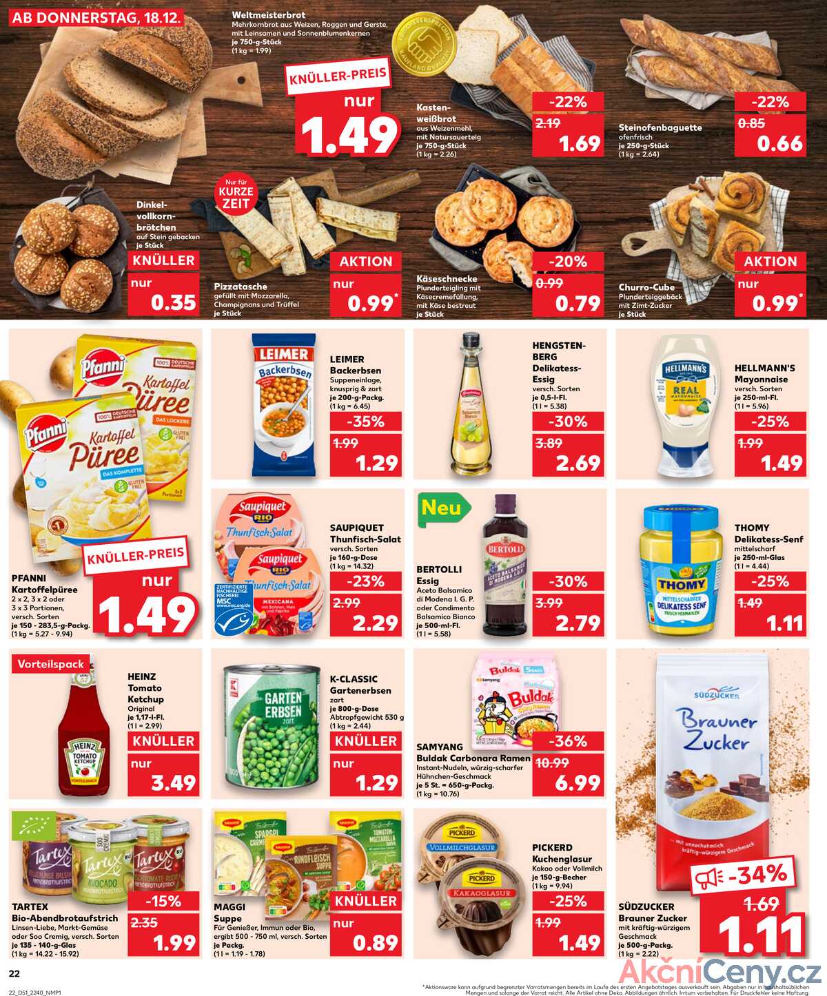 Leták Kaufland Německo 21.12.-24.12.2025 strana 22