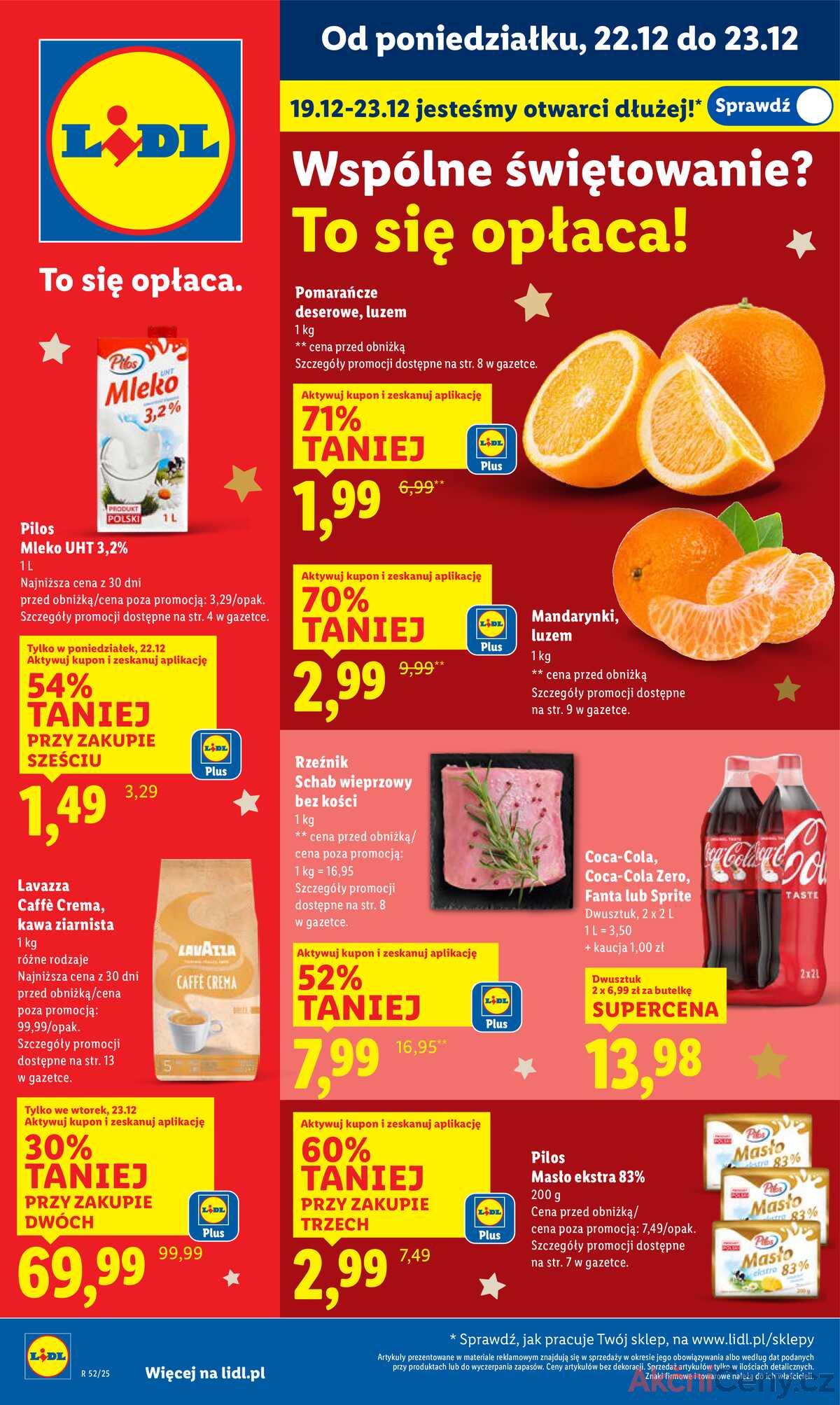 Leták Lidl Polsko 22.12.-23.12.2025 strana 1