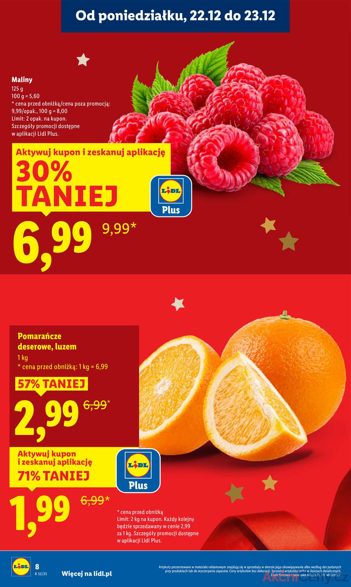 Leták Lidl Polsko 22.12.-23.12.2025 strana 8