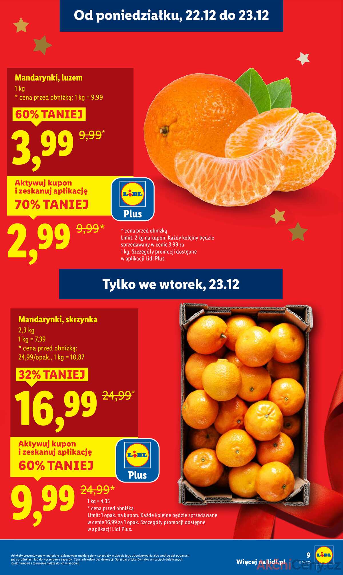 Leták Lidl Polsko 22.12.-23.12.2025 strana 9