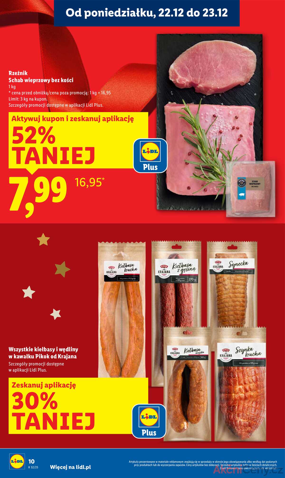 Leták Lidl Polsko 22.12.-23.12.2025 strana 10