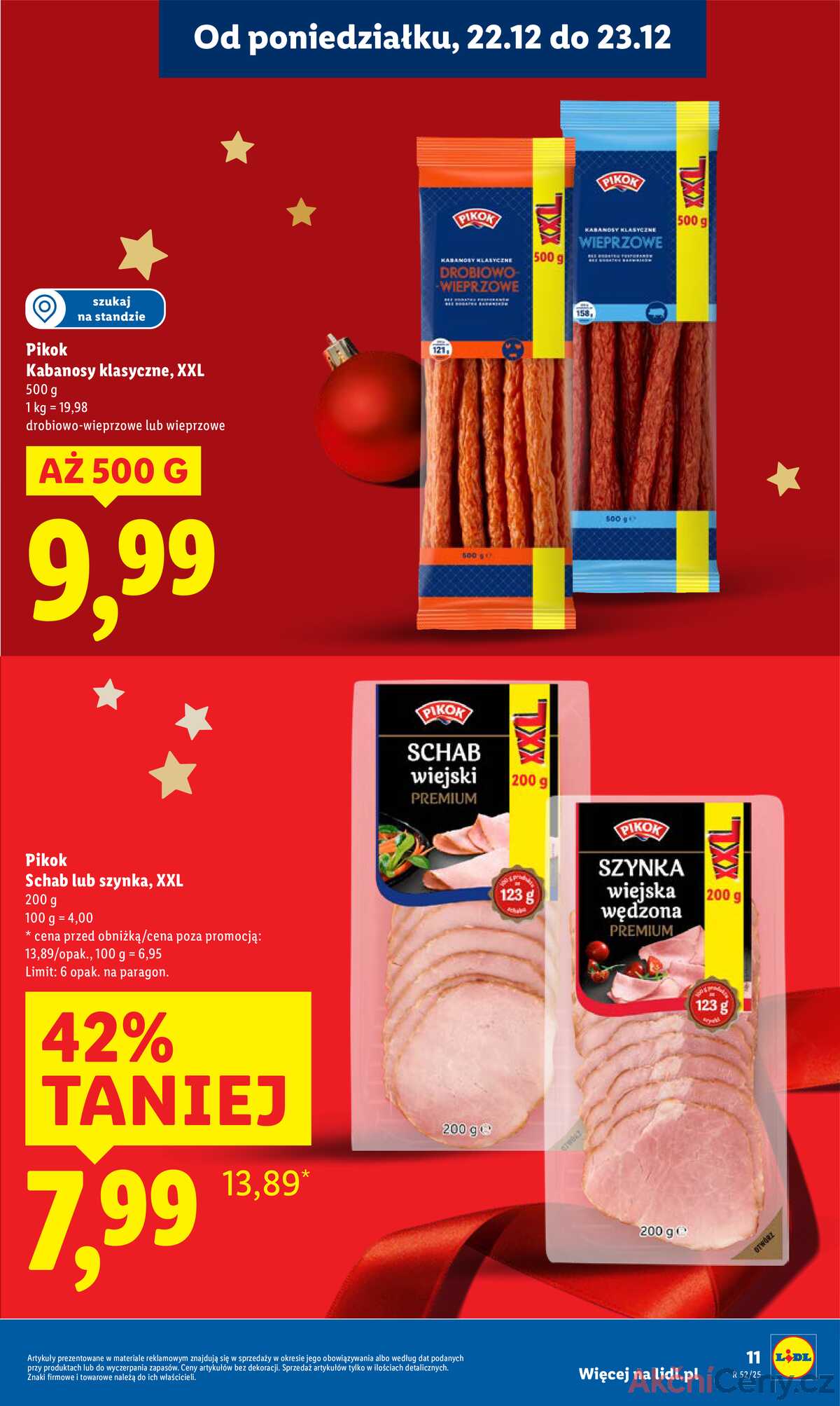 Leták Lidl Polsko 22.12.-23.12.2025 strana 11