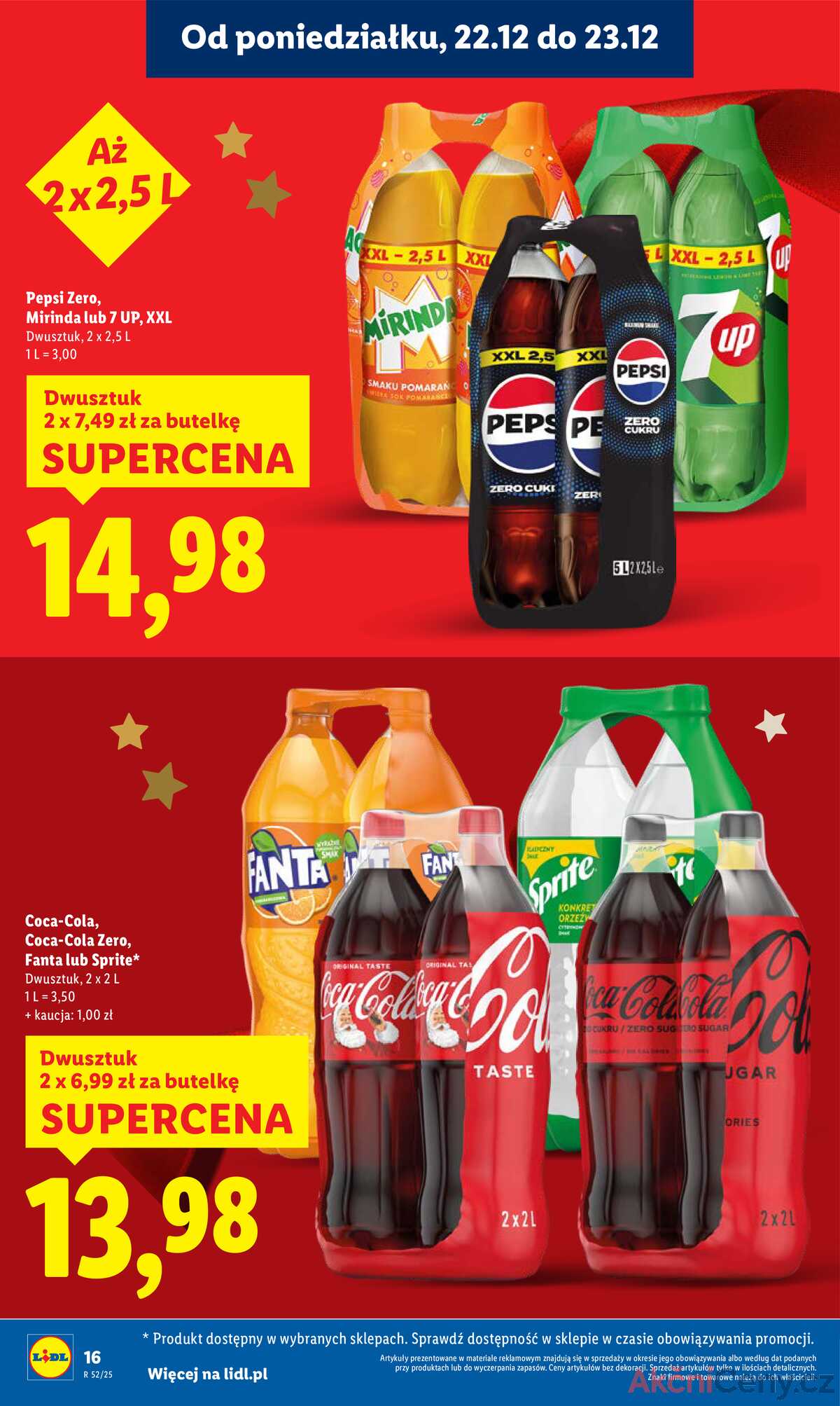 Leták Lidl Polsko 22.12.-23.12.2025 strana 16