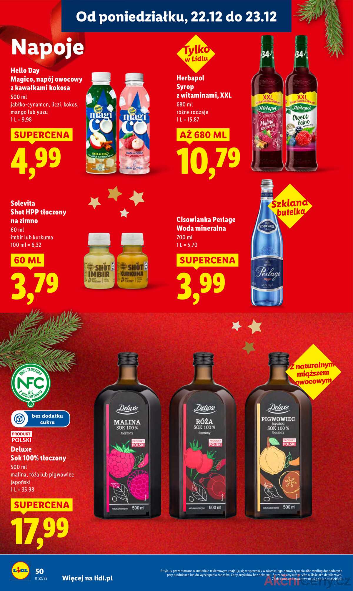 Leták Lidl Polsko 22.12.-23.12.2025 strana 52