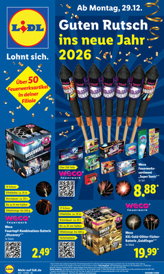 Leták Lidl Německo 29.12.-3.1.2026