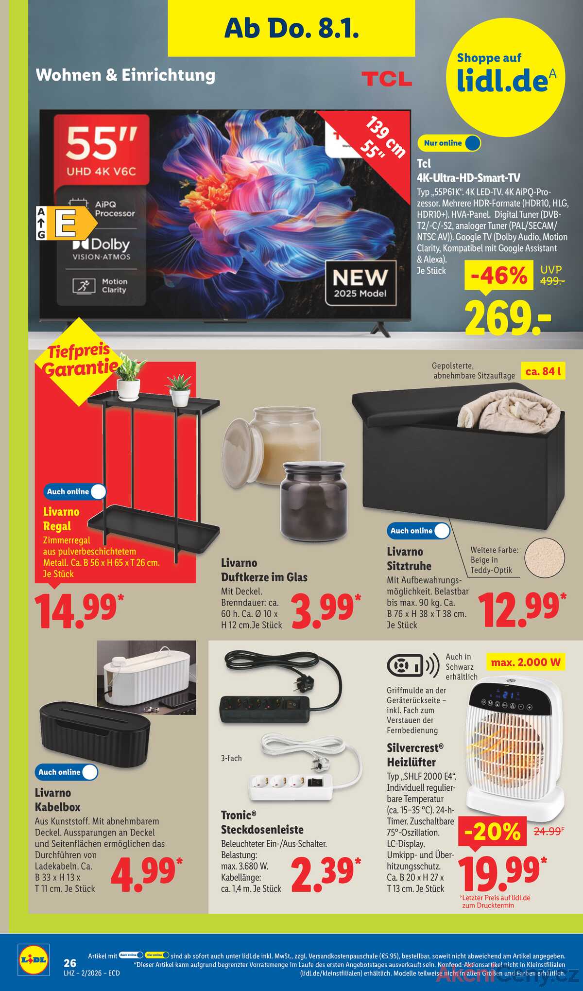 Leták Lidl Německo 5.1.-10.1.2026 strana 20