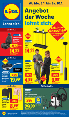 Leták Lidl Německo 5.1.-10.1.2026
