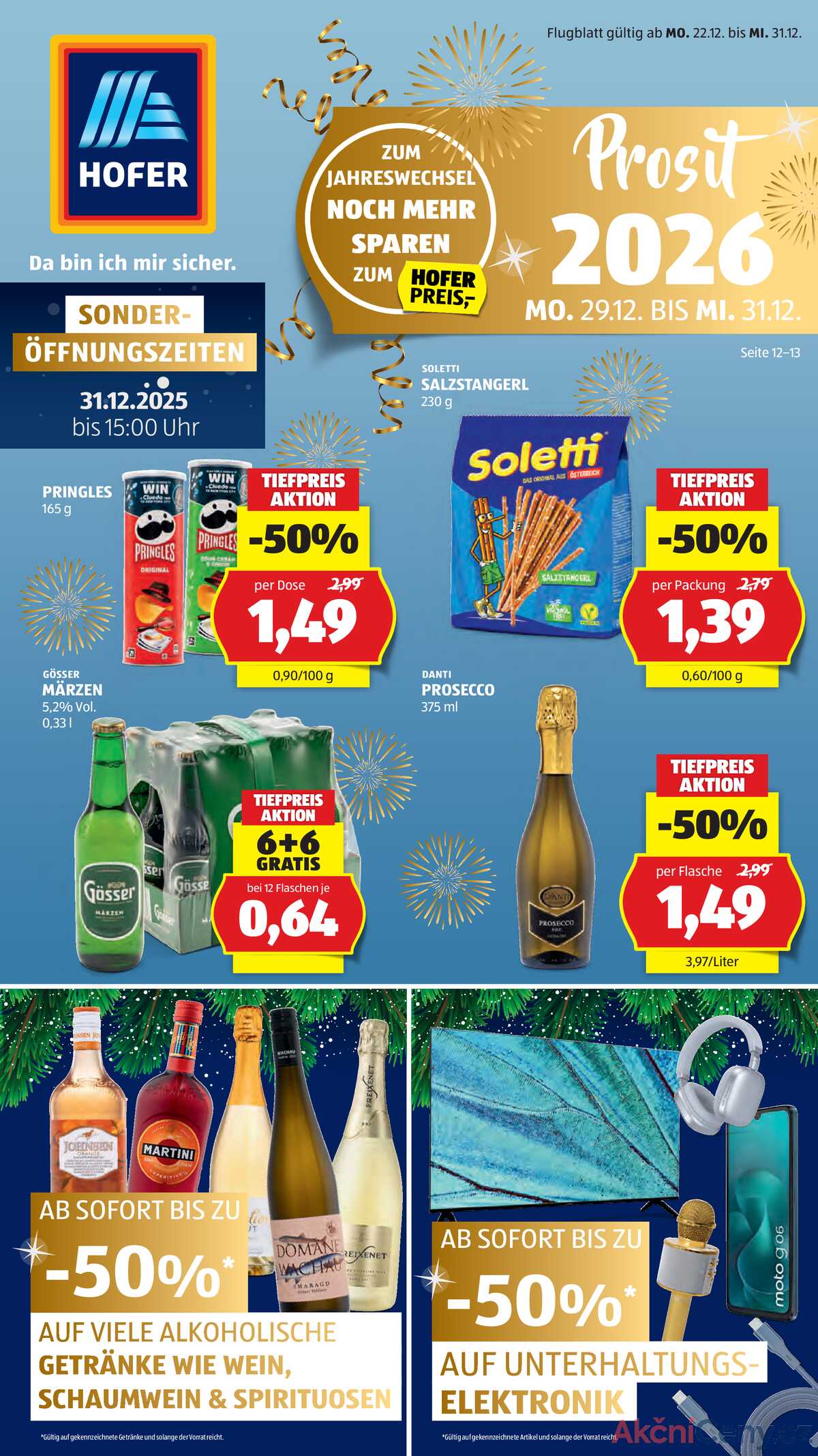 Leták HOFER Rakousko 27.12.-31.12.2025 strana 1