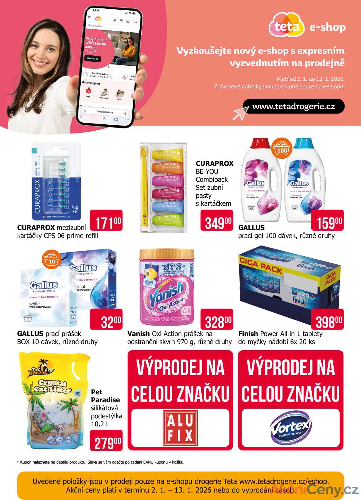 Teta drogerie eshop od 2.1. do 13.1.2026 strana 1
