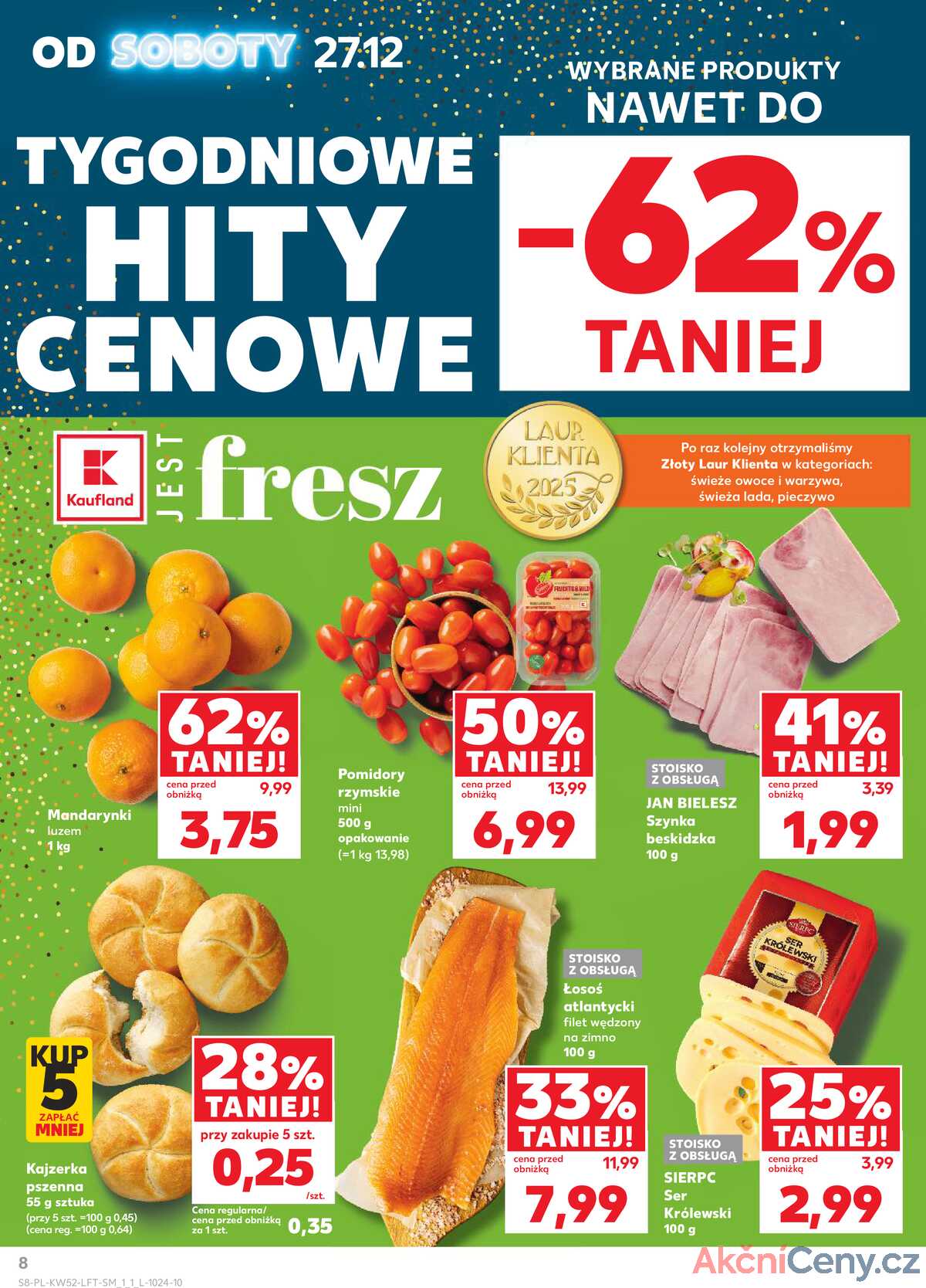 Leták Kaufland Polsko 27.12.-31.12.2025 - Noviny týdne strana 8