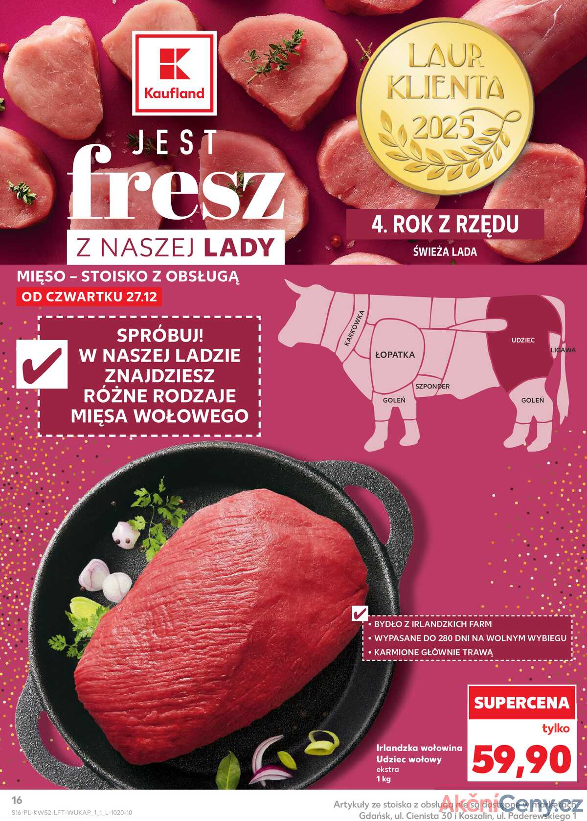 Leták Kaufland Polsko 27.12.-31.12.2025 - Noviny týdne strana 16