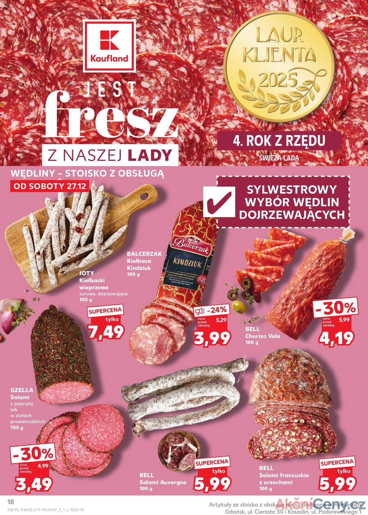 Leták Kaufland Polsko 27.12.-31.12.2025 - Noviny týdne strana 18