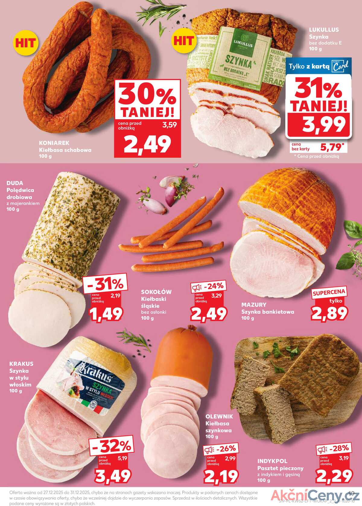 Leták Kaufland Polsko 27.12.-31.12.2025 - Noviny týdne strana 19