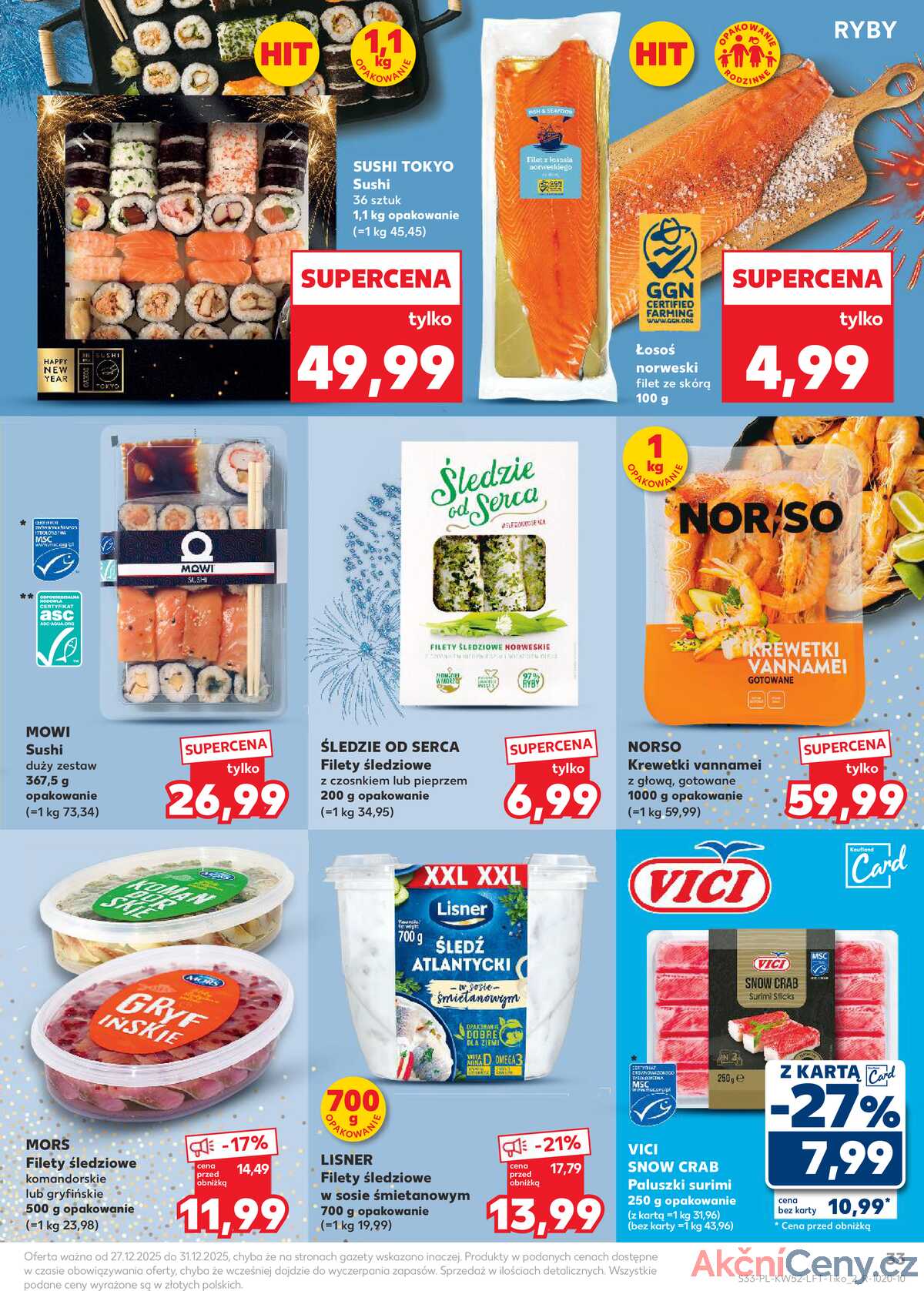 Leták Kaufland Polsko 27.12.-31.12.2025 - Noviny týdne strana 33