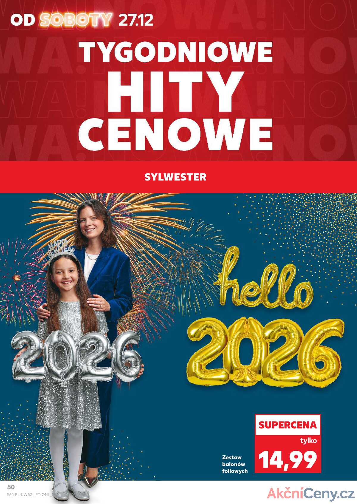 Leták Kaufland Polsko 27.12.-31.12.2025 - Noviny týdne strana 50