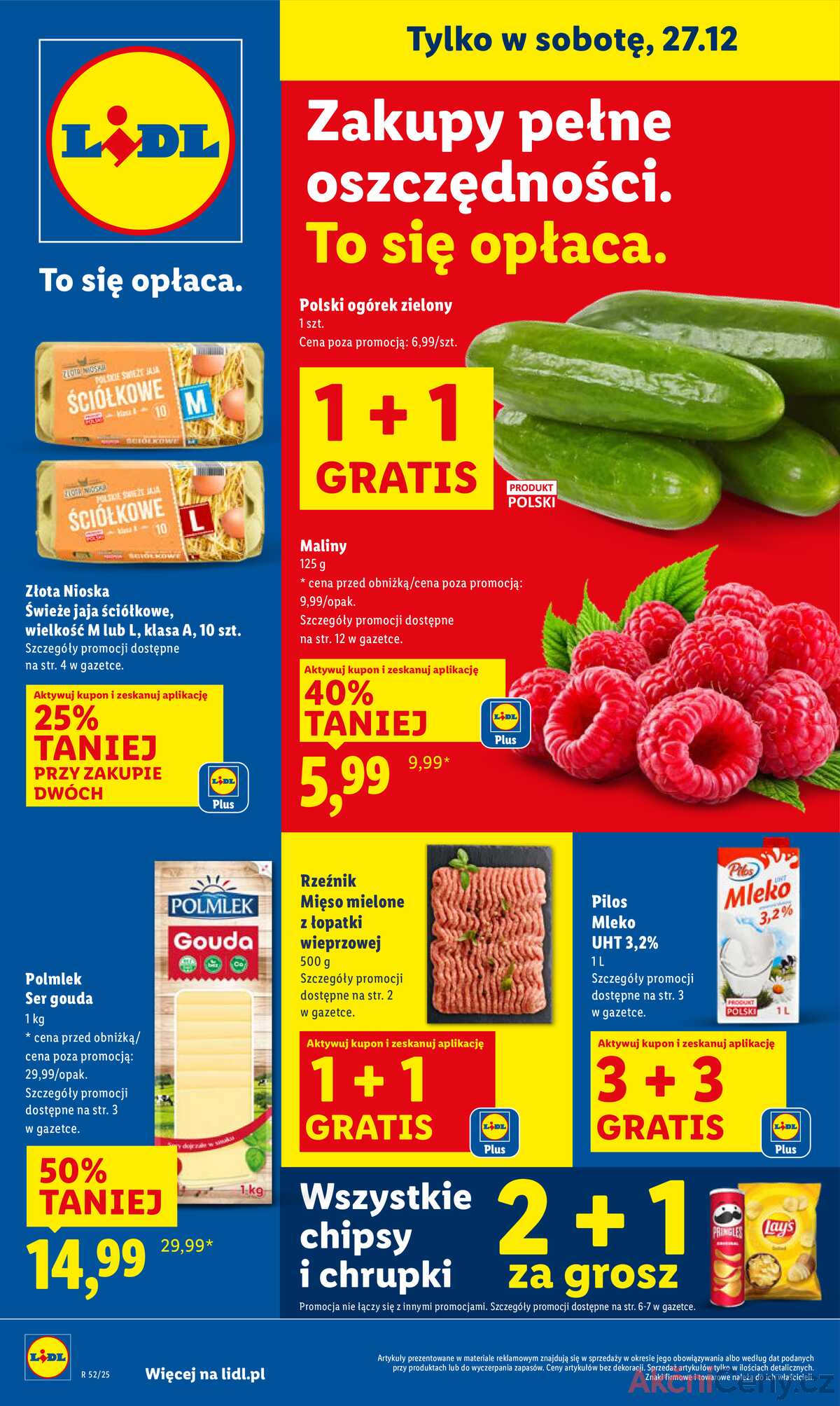 Leták Lidl Polsko 27.12.-27.12.2025 strana 1