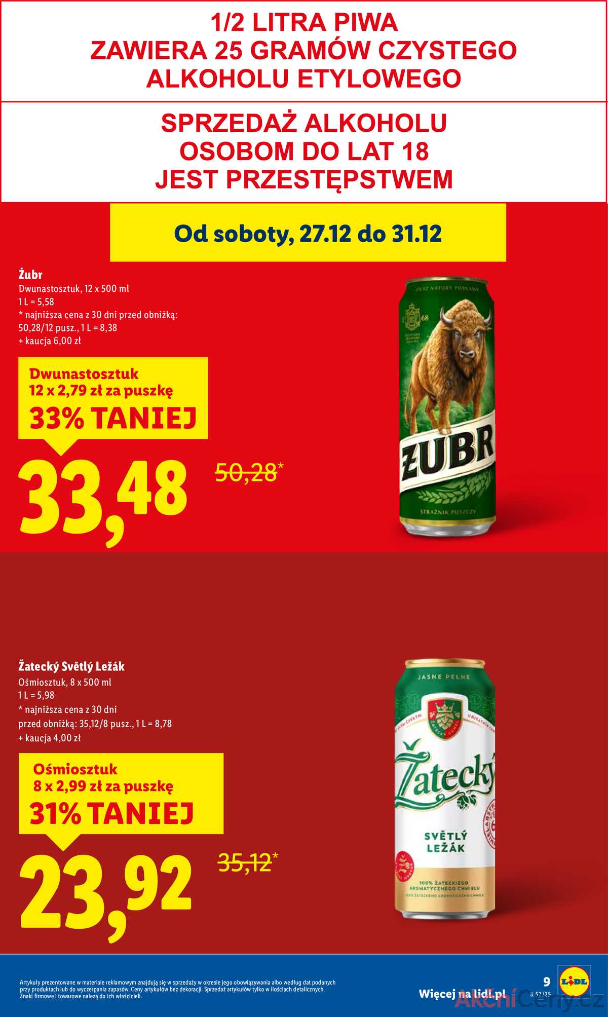 Leták Lidl Polsko 27.12.-27.12.2025 strana 9
