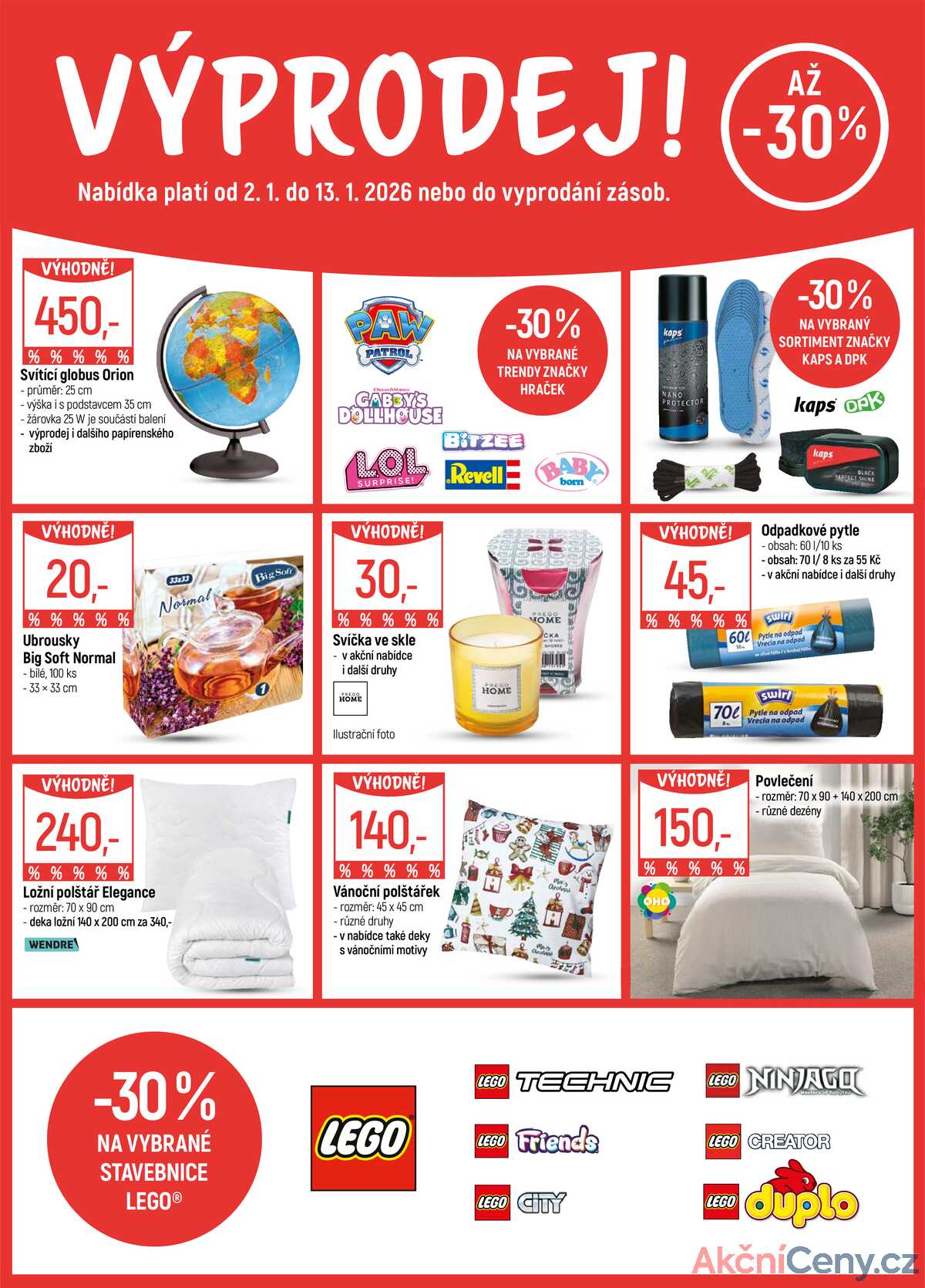 Akční leták Globus 2.1. - 13.1.2026 - Globus Brno Ivanovice strana 1