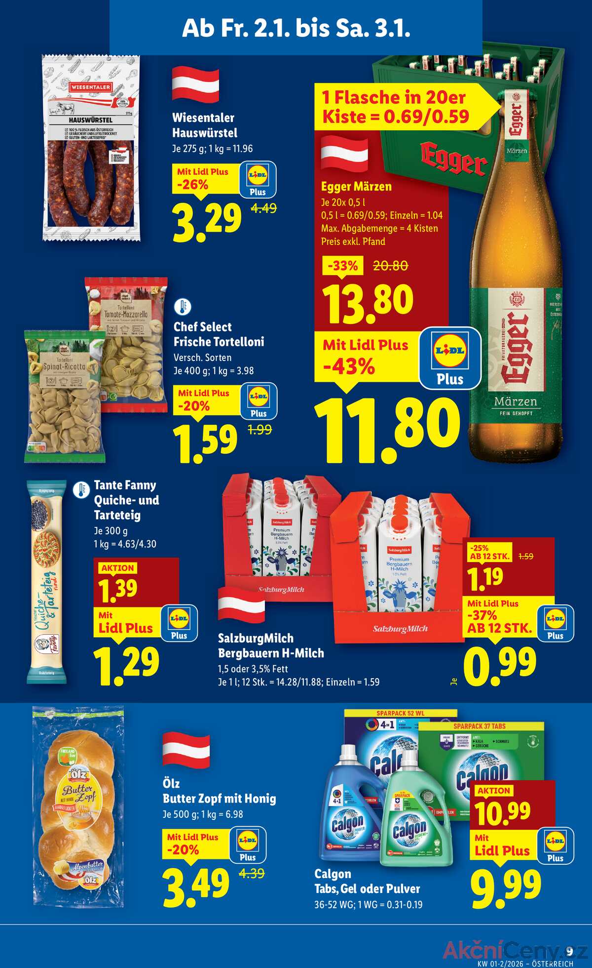 Leták Lidl Rakousko 2.1.-7.1.2026 strana 11