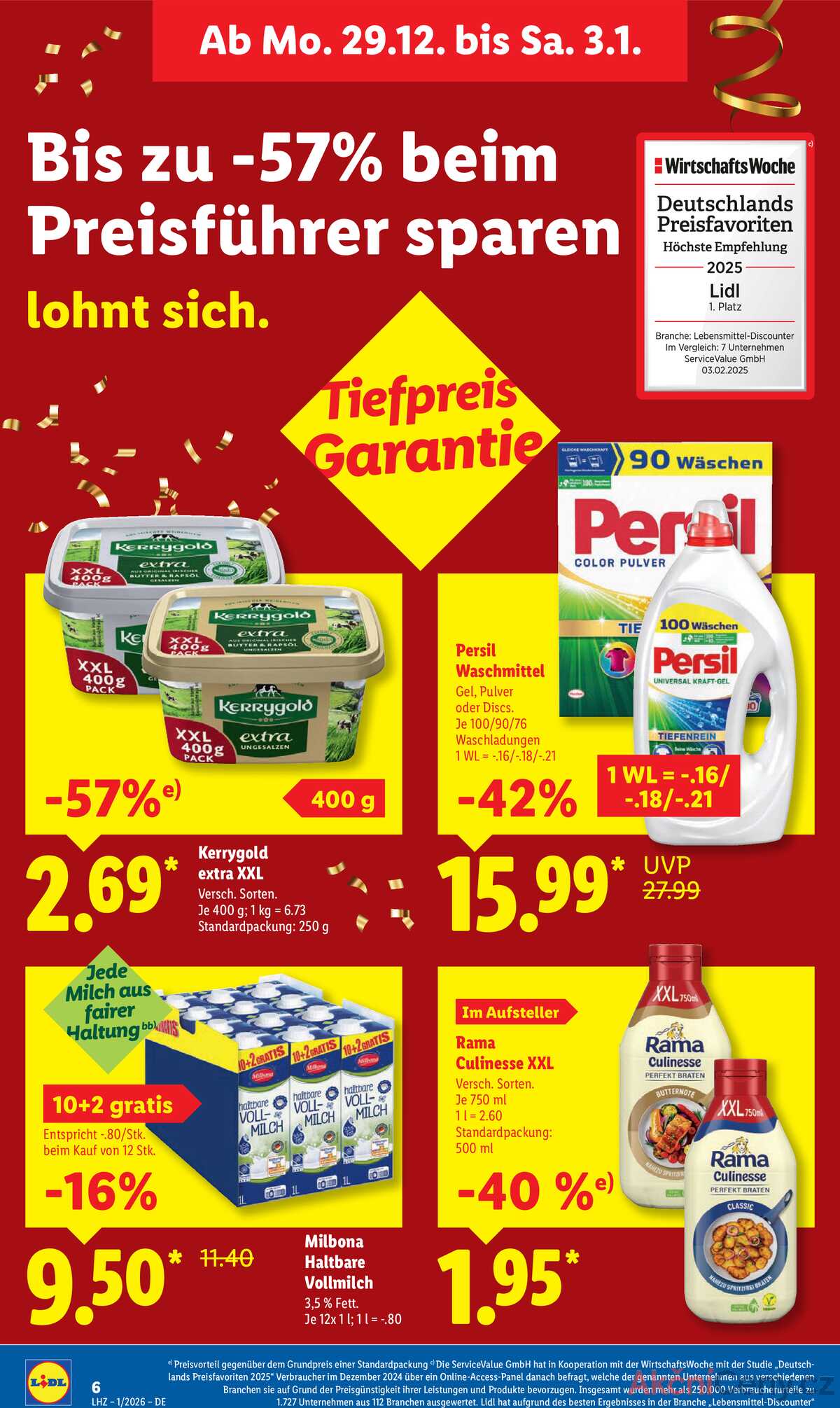 Leták Lidl Německo 29.12.-3.1.2026 strana 14