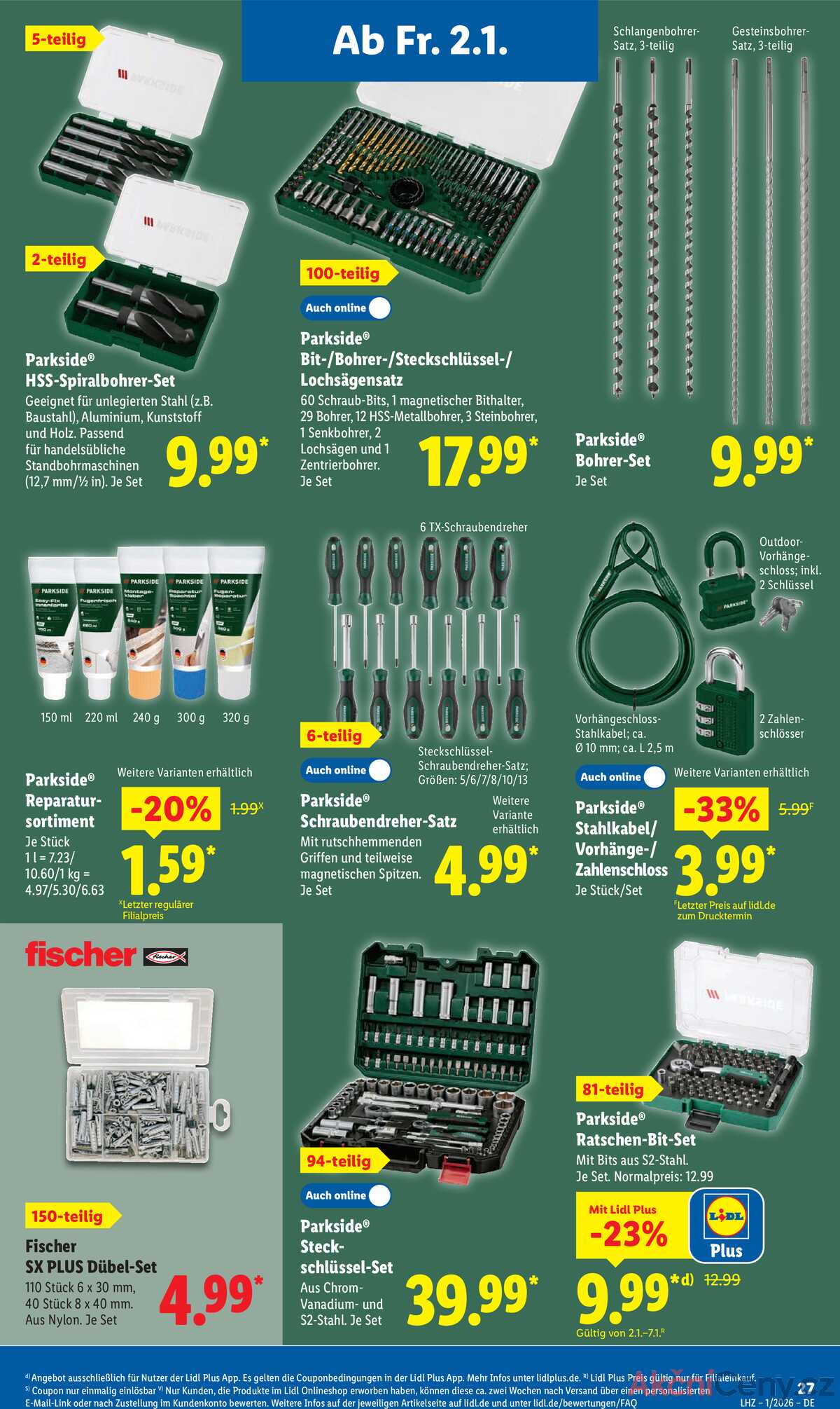 Leták Lidl Německo 29.12.-3.1.2026 strana 43