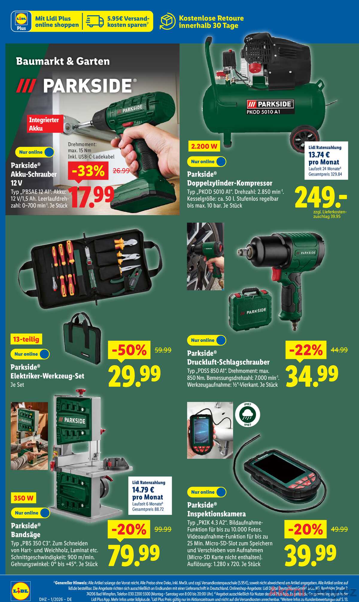 Leták Lidl Německo 29.12.-3.1.2026 strana 44