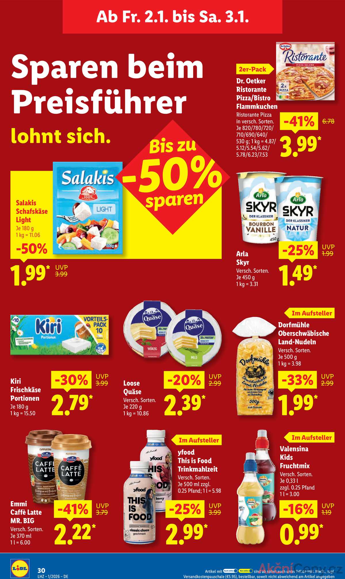 Leták Lidl Německo 29.12.-3.1.2026 strana 50