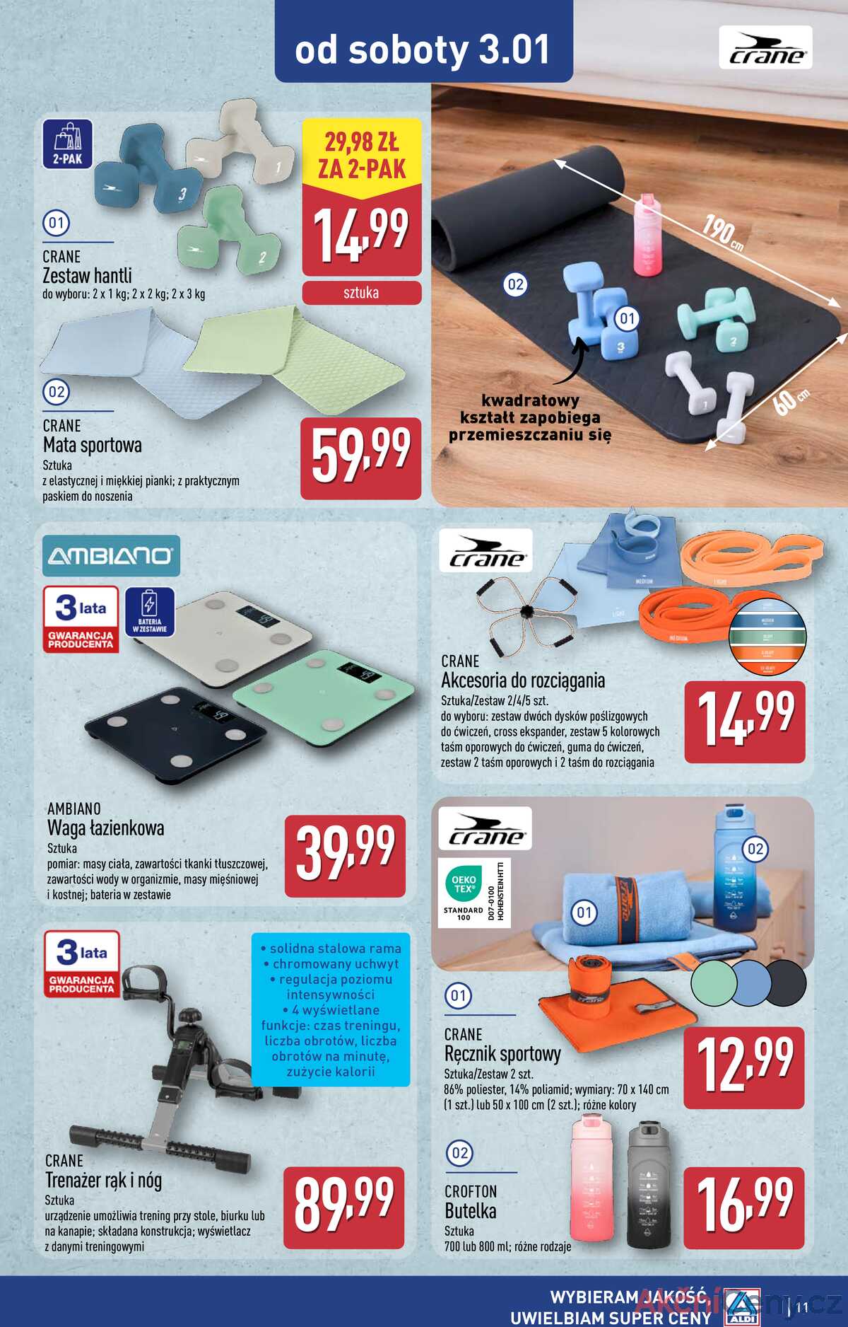 Leták Aldi Polsko 29.12.-4.1.2026 - Průmyslové výrobky a textil strana 11