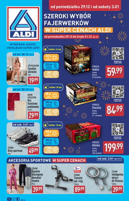 Leták Aldi Polsko 29.12.-4.1.2026 - Průmyslové výrobky a textil