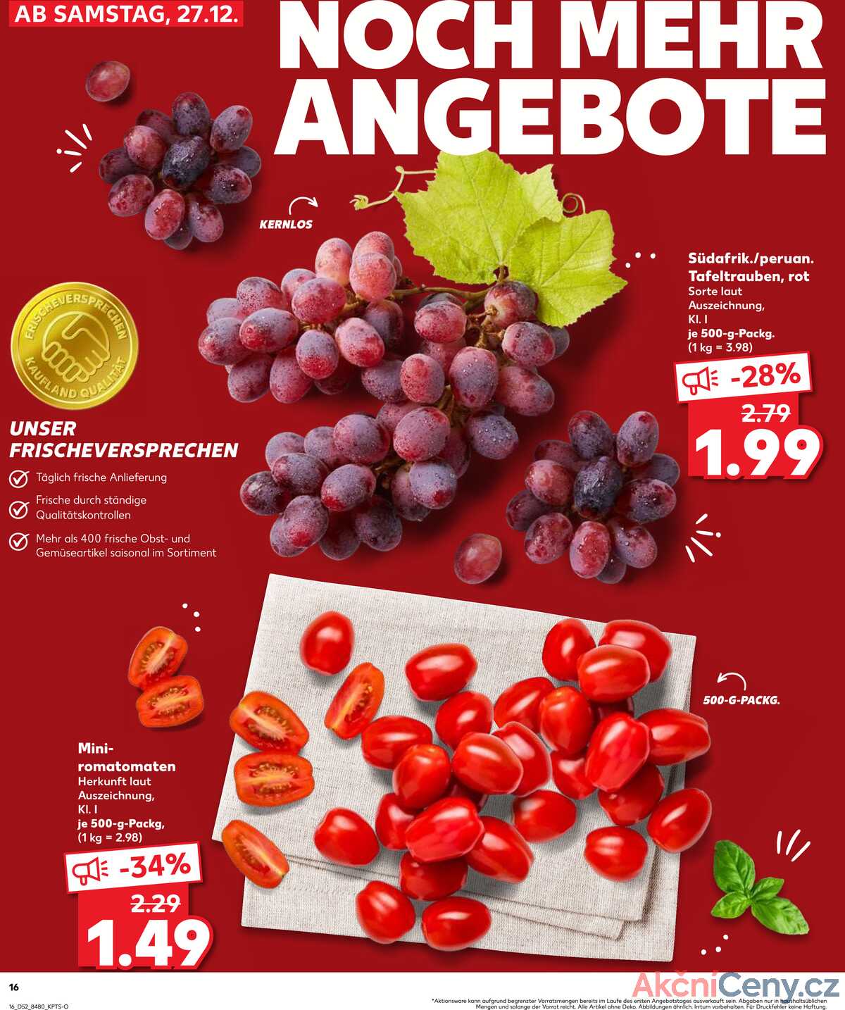 Leták Kaufland Německo 28.12.-31.12.2025 strana 16