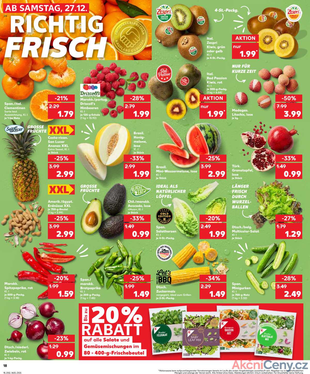 Leták Kaufland Německo 28.12.-31.12.2025 strana 18