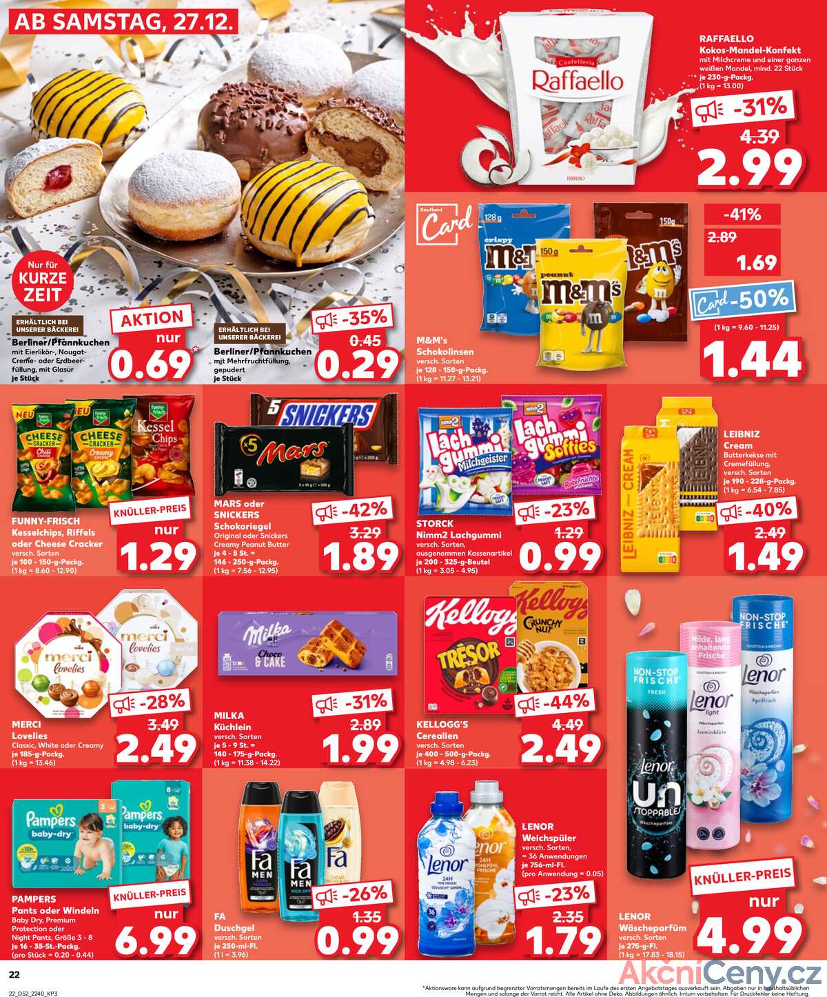 Leták Kaufland Německo 28.12.-31.12.2025 strana 22