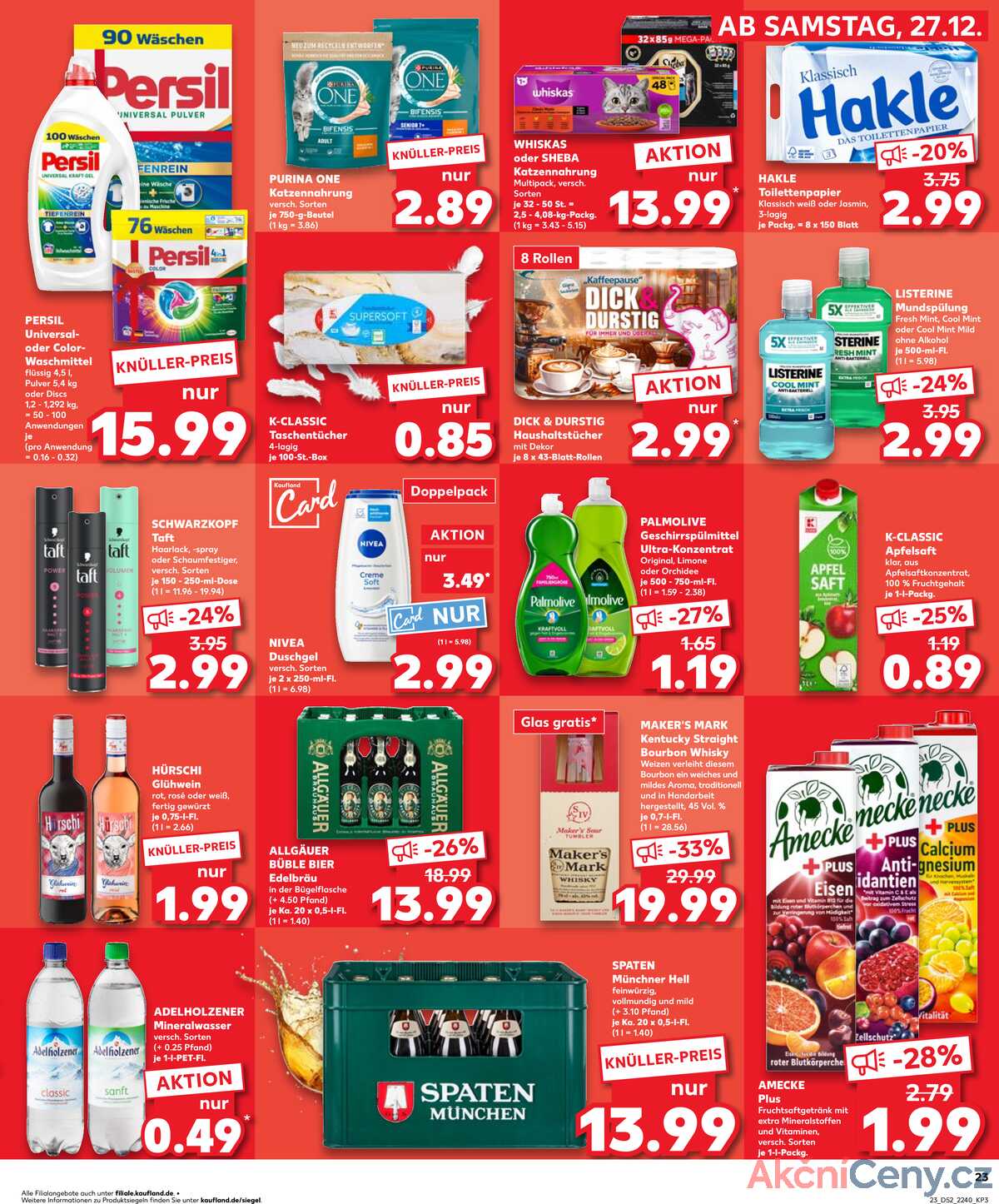 Leták Kaufland Německo 28.12.-31.12.2025 strana 23