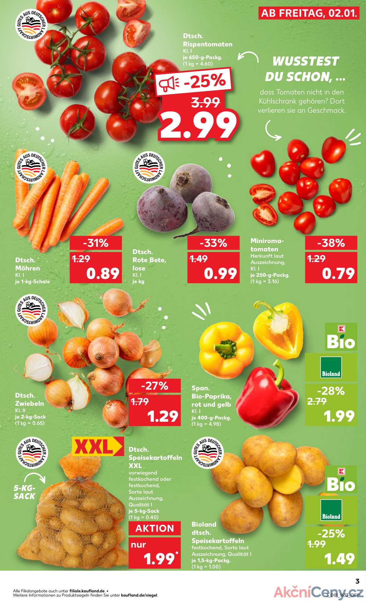 Leták Kaufland Německo 2.1.-7.1.2026 strana 3