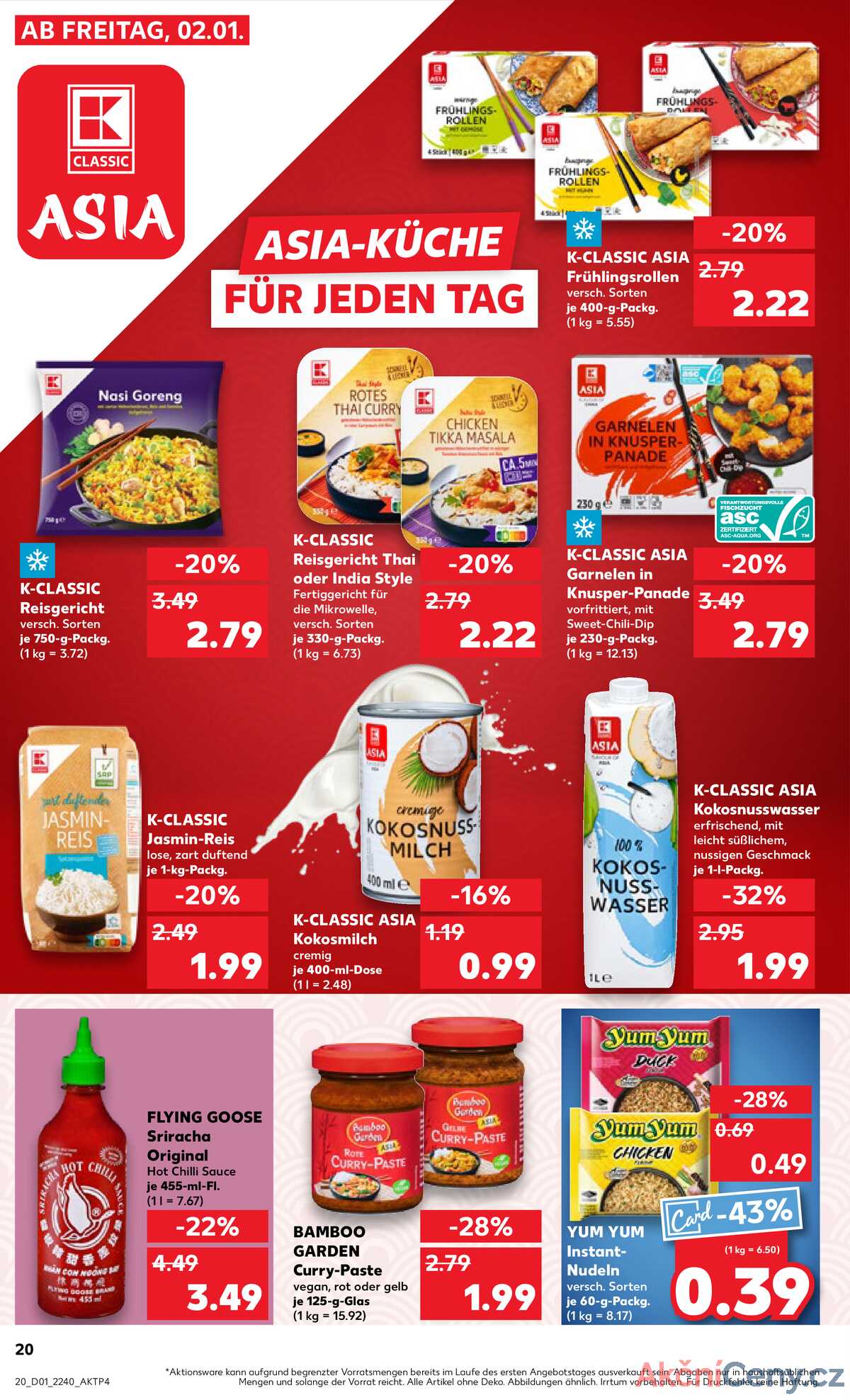 Leták Kaufland Německo 2.1.-7.1.2026 strana 20