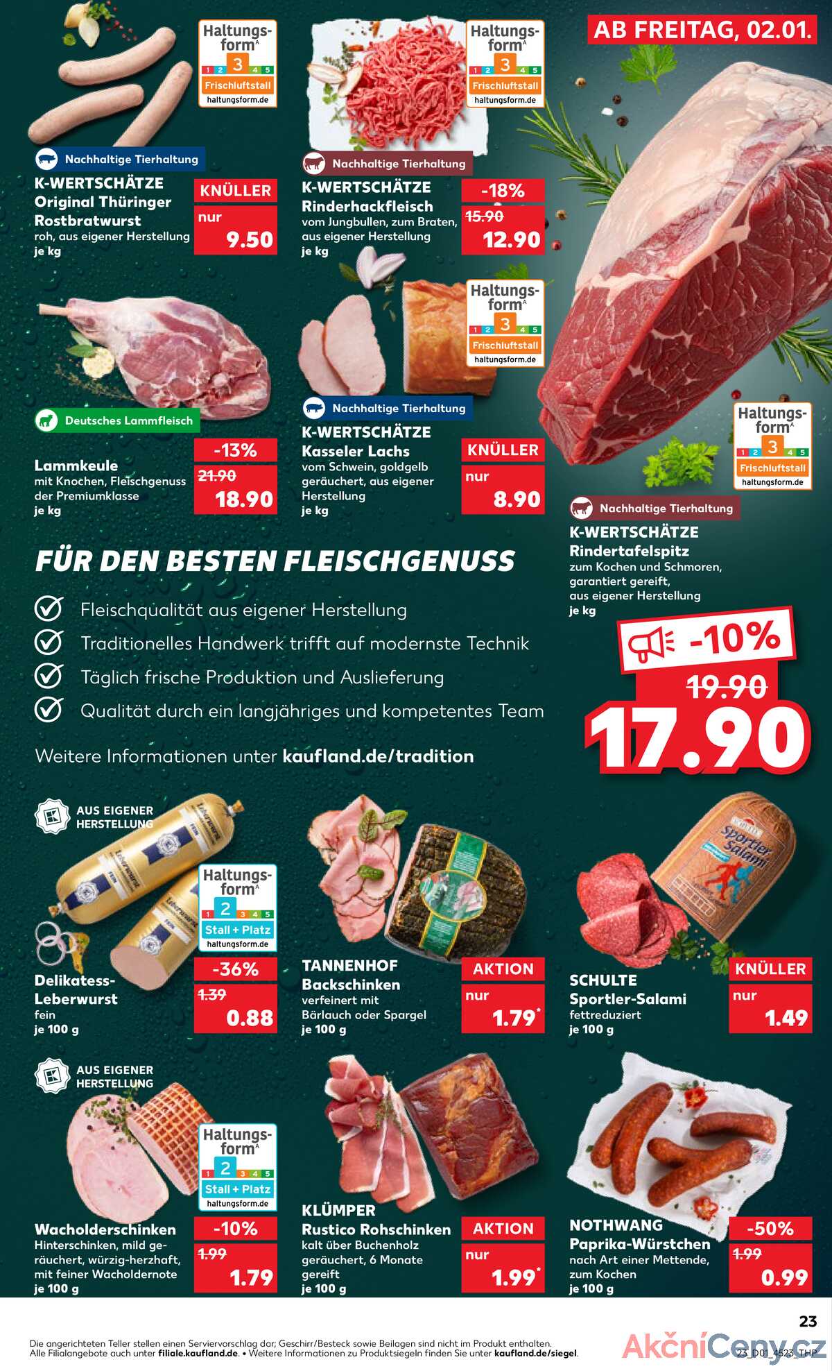 Leták Kaufland Německo 2.1.-7.1.2026 strana 23