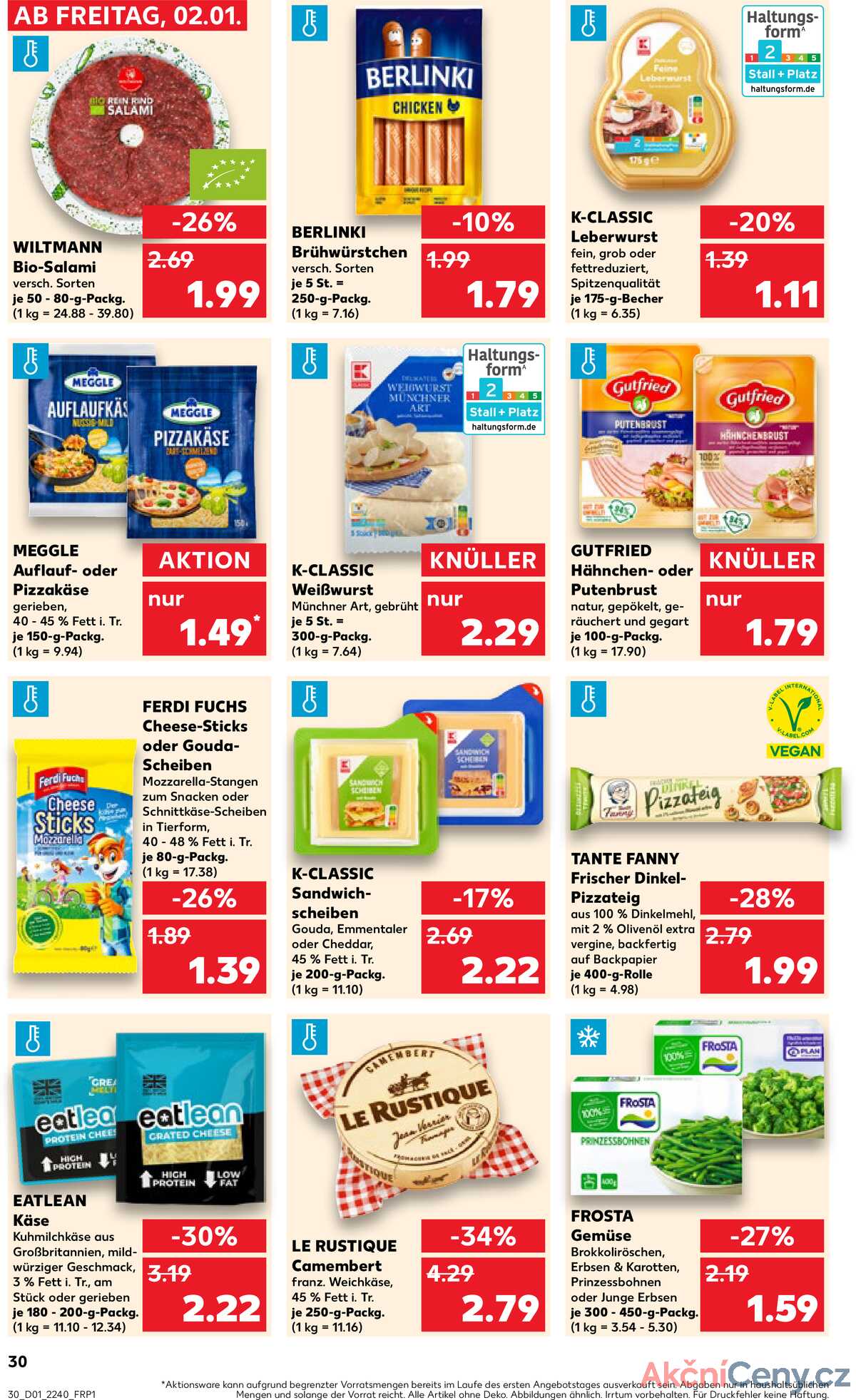 Leták Kaufland Německo 2.1.-7.1.2026 strana 30