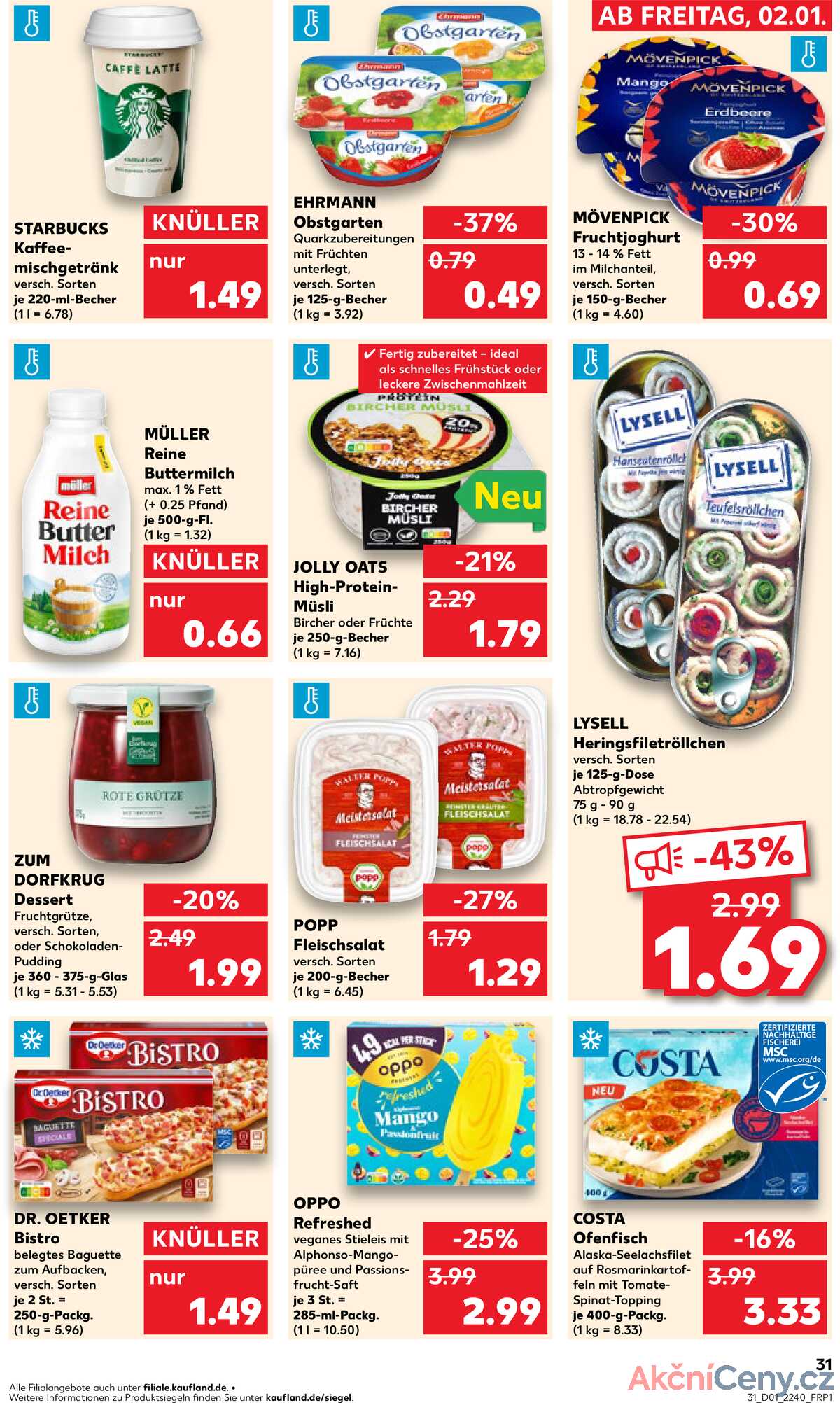 Leták Kaufland Německo 2.1.-7.1.2026 strana 31