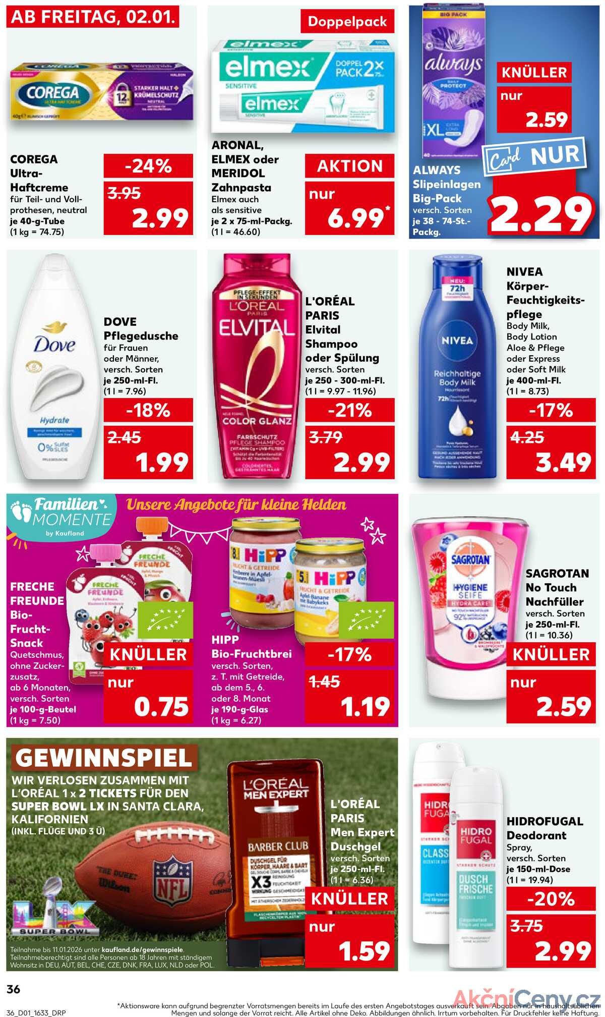 Leták Kaufland Německo 2.1.-7.1.2026 strana 36