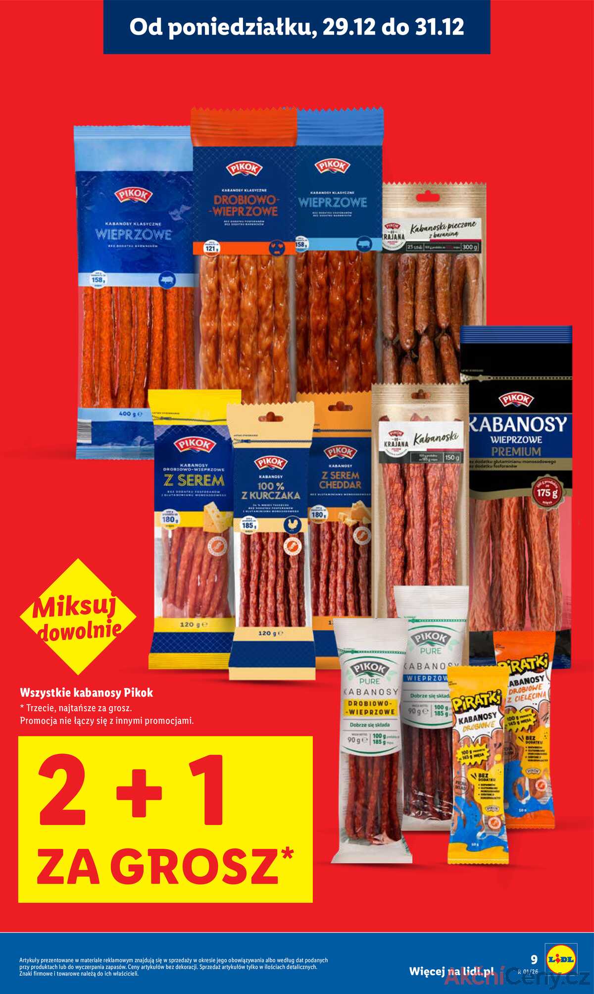 Leták Lidl Polsko 29.12.-31.12.2025 strana 9
