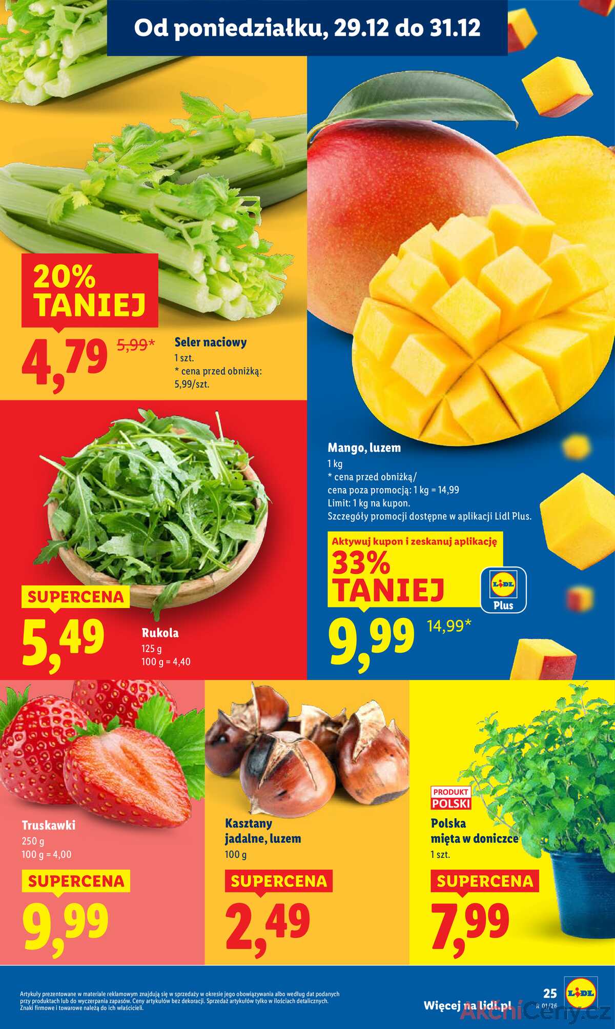 Leták Lidl Polsko 29.12.-31.12.2025 strana 25