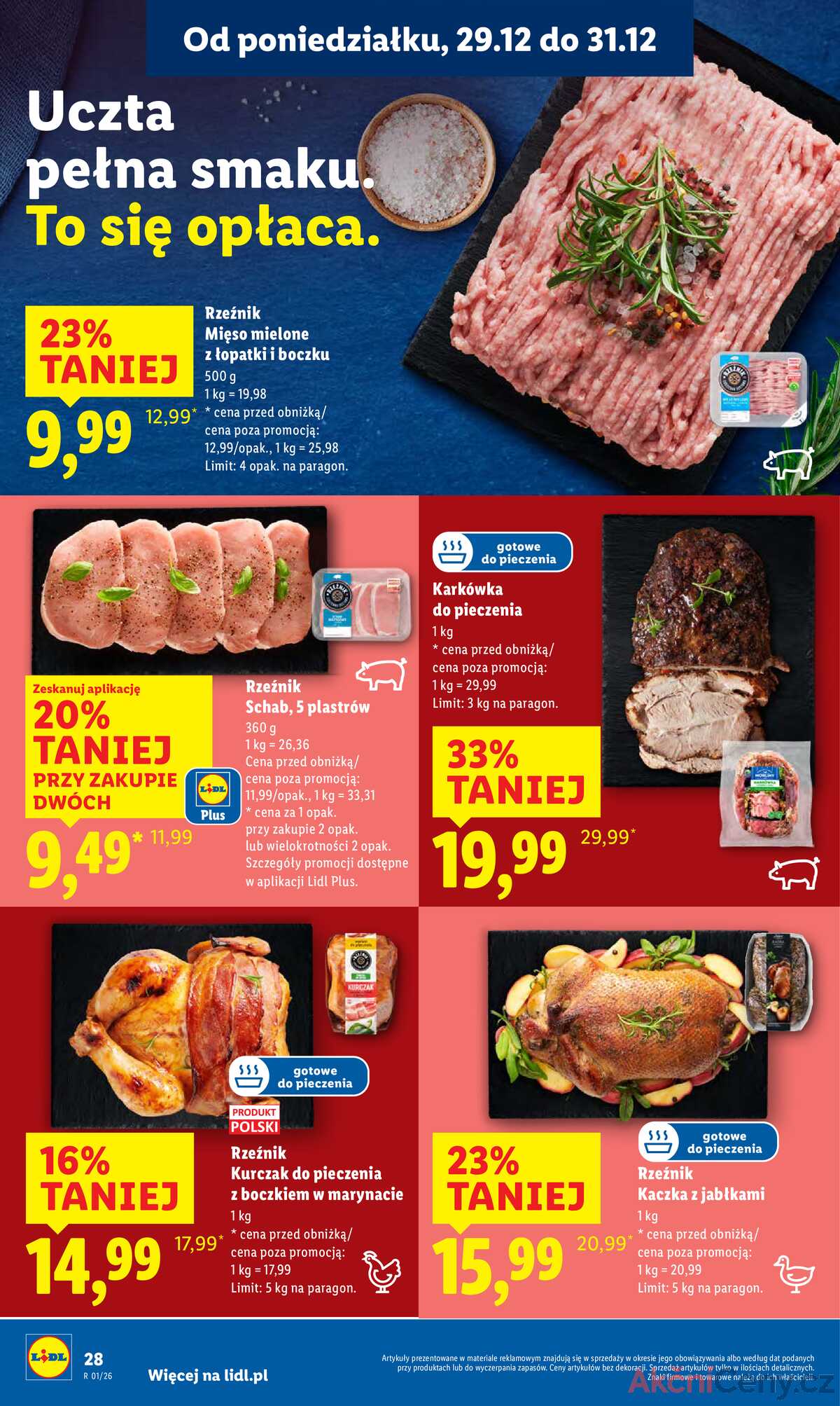 Leták Lidl Polsko 29.12.-31.12.2025 strana 28