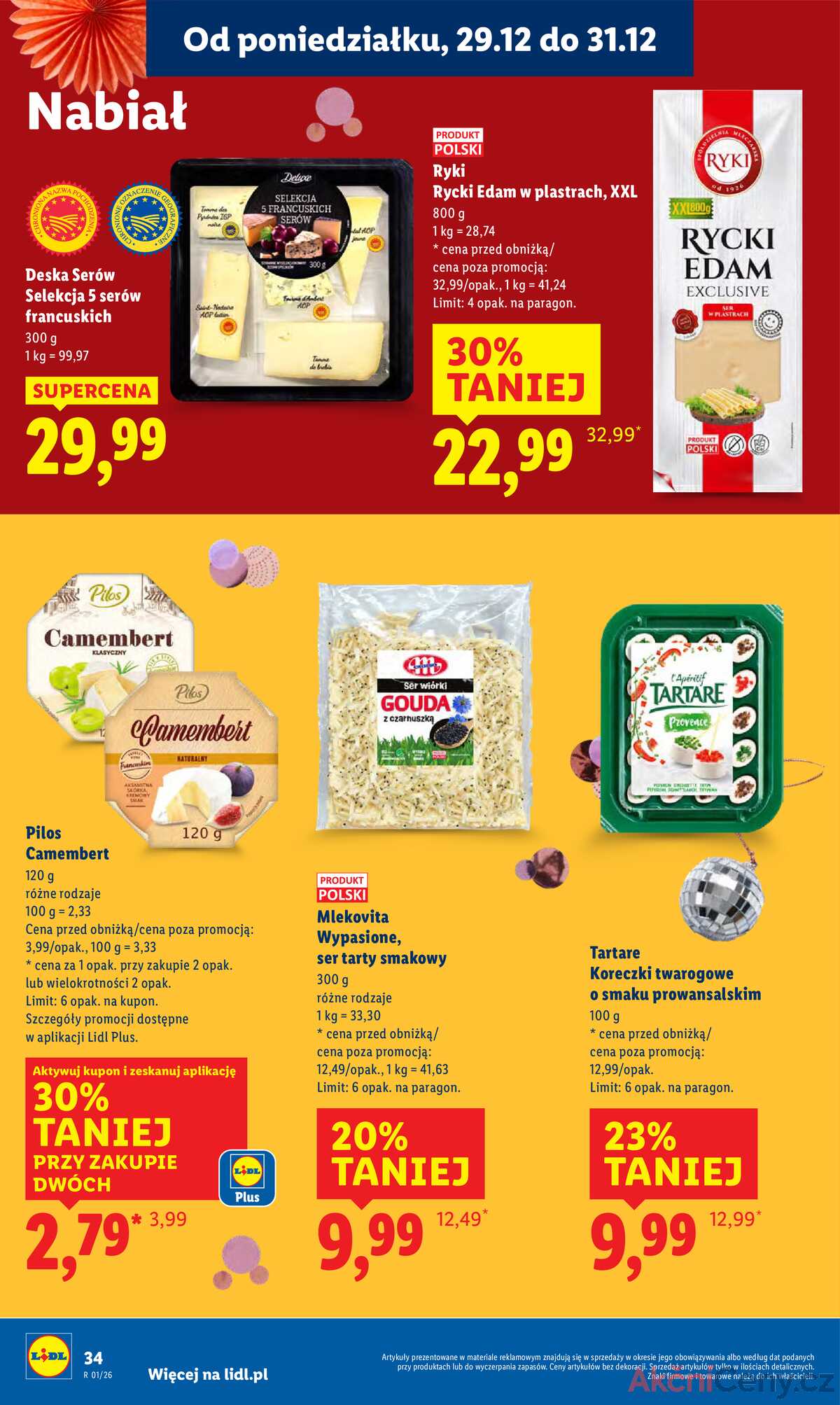 Leták Lidl Polsko 29.12.-31.12.2025 strana 34