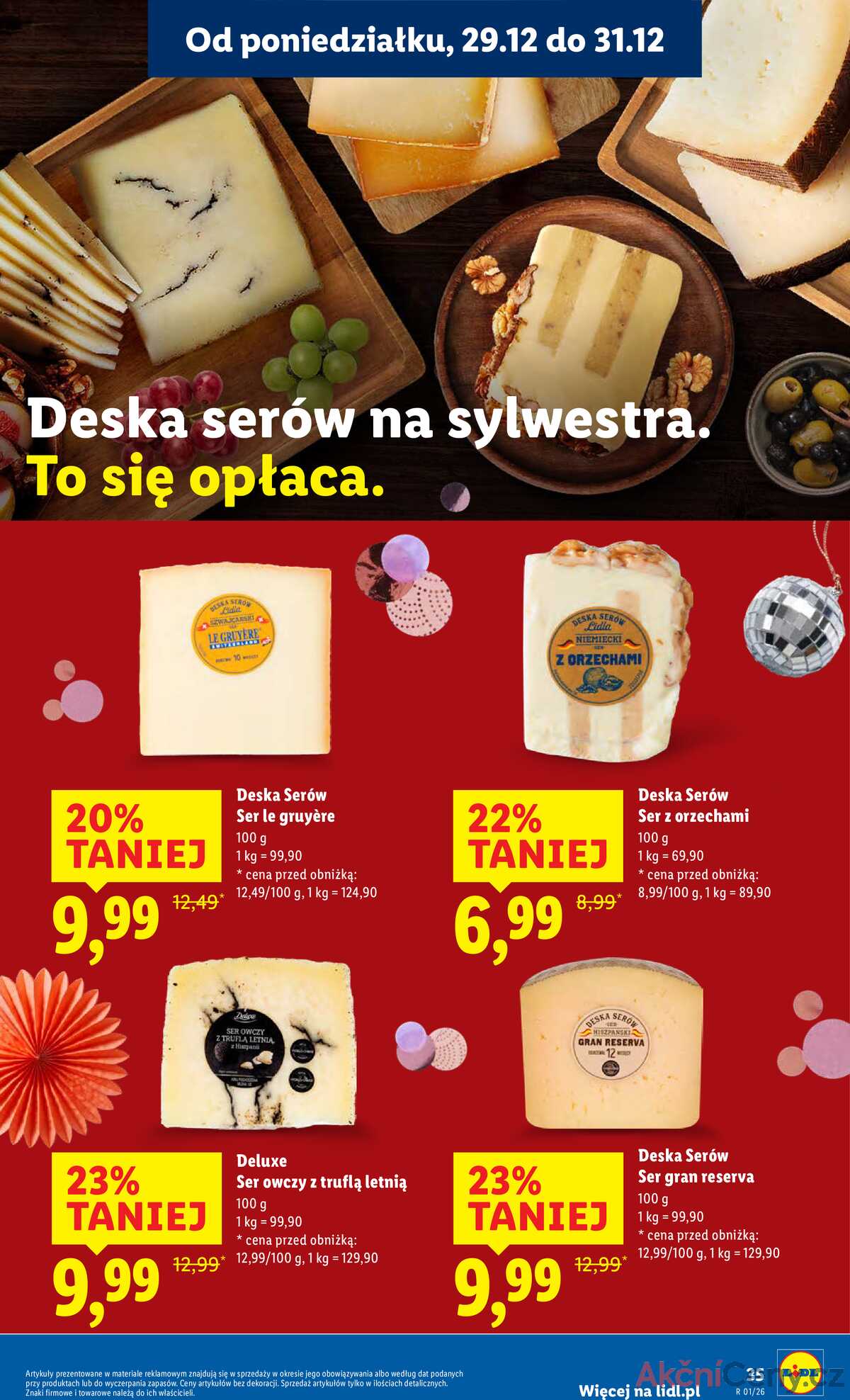 Leták Lidl Polsko 29.12.-31.12.2025 strana 35