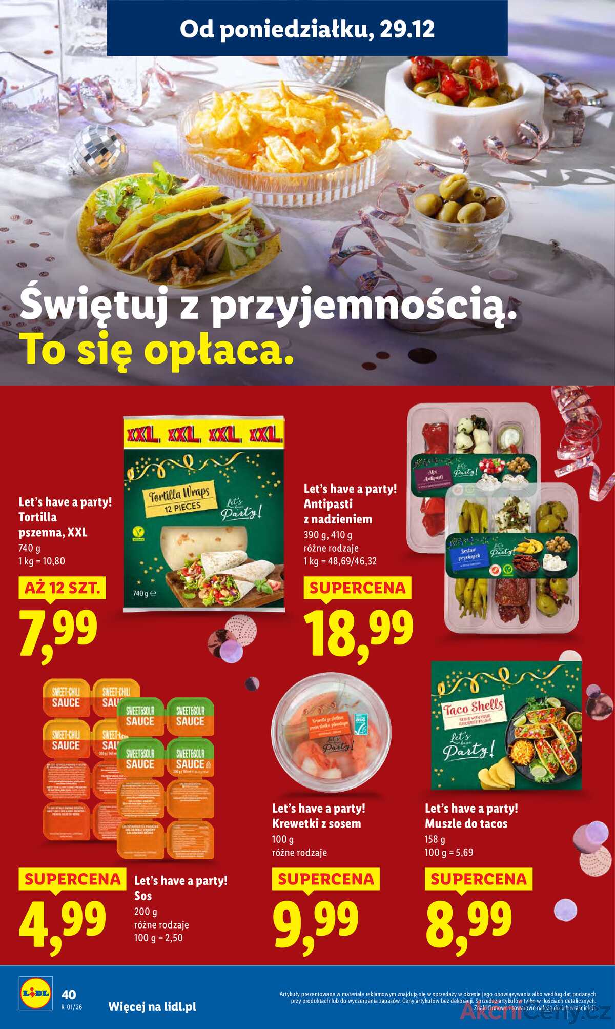Leták Lidl Polsko 29.12.-31.12.2025 strana 40