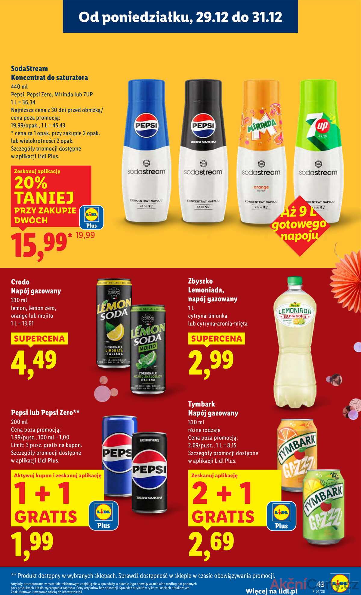 Leták Lidl Polsko 29.12.-31.12.2025 strana 43