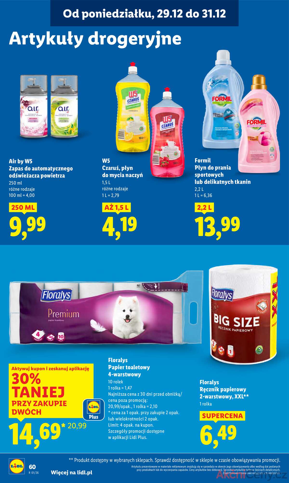 Leták Lidl Polsko 29.12.-31.12.2025 strana 60